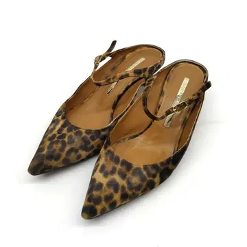 BRENTA 스웨이드 가죽 애니멀 뮬 36 사이즈 8871