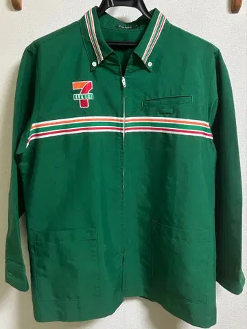 세븐일레븐 그린 긴팔 셔츠