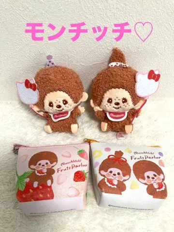 몽치치 헬로키티 기념일 앉은 마스코트 [2종]