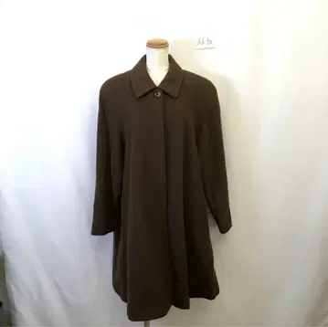 kk90 [ M ] 브라운 노카라 롱 코트