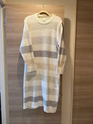 pique 스트라이프 긴팔 드레스 ONE SIZE