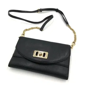 [ 새상품급 ] 마이클코어스 MK 숄더백 클러치백 블랙 가죽