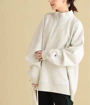 [ 별주 ] Champion 하프 지퍼 맨투맨 리버스 위브