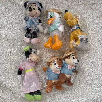 디즈니 제일복권 봉제 인형 참상 5세트 미니, 도날드, 칩