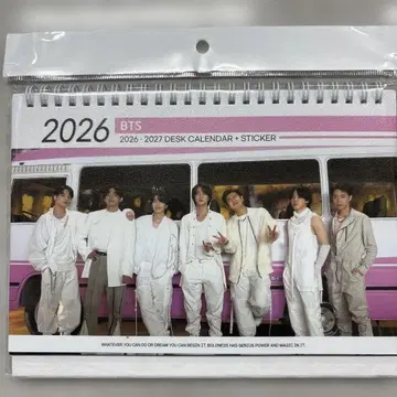 BTS 2026-2027 데스크 달력 + 스티커
