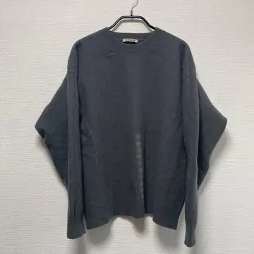 새상품급 AURALEE 오라리 그레이 크루넥 스웨터 니트 4