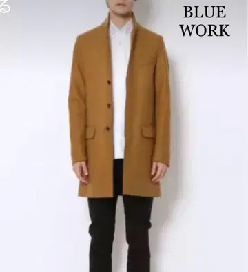 BLUE WORK 투모로우랜드 체스터 코트 비익 카멜 L 일본제