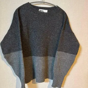 MHL(MARGARET HOWELL) 그레이 계열 긴팔 니트 스웨터