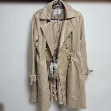 INGNI 베이지 더블 브레스트 코트 M