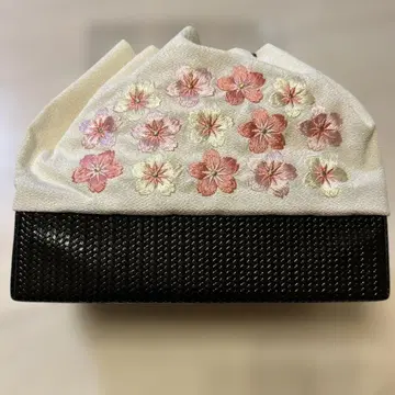 벚꽃 자수 복조리형 일본 의류용 백