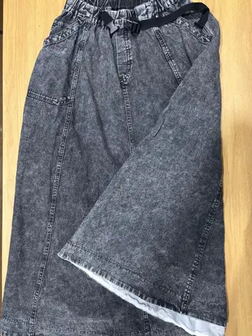 니코앤드 - 그레이 플레어 스커트 L 사이즈