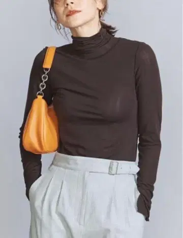 BY 베어 플라이스 터틀넥 티셔츠 -워셔블-