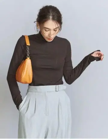 BY 베어 플라이스 터틀넥 티셔츠 -워셔블-