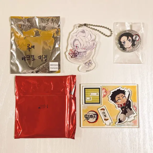 귀멸의칼날 유포테이블굿즈 루이미니배지,디저트아크릴키링,교메이스탠드