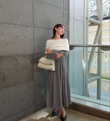 그레이 니트 롱 원피스 orgue 원피스