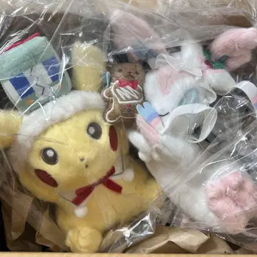 피카츄 니피아 봉제 인형 세트 크리스마스 포켓몬