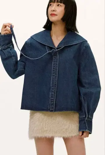 새상품급 nagisa x 7nanatural x AER 데님 재킷