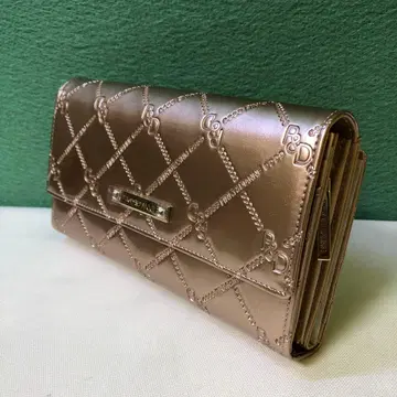 PINKY&DIANNE 메탈릭 로즈 골드 장지갑