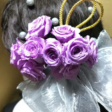 성인식 졸업식 일본 의류 머리 장식 브리자드 플라워