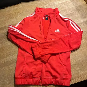 adidas 레드 집업 저지 M