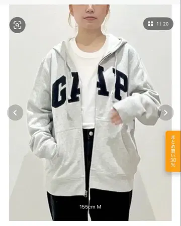 GAP 그레이 후드티 XL 사이즈