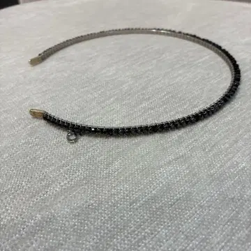 컴플렉스 비즈 비즈 장식 헤어밴드 블랙