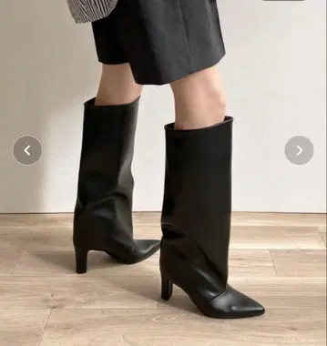 MAMIAN 스틸레토 와이드 샤프트 롱 부츠