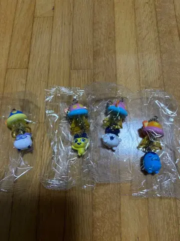 캡슐 토이 캐릭터 키링 5개 세트