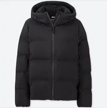 유니클로 UNIQLO 심리스 다운 파카 BLACK