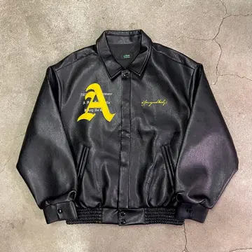 A FEW GOOD KIDS 레이싱 레더 재킷 M