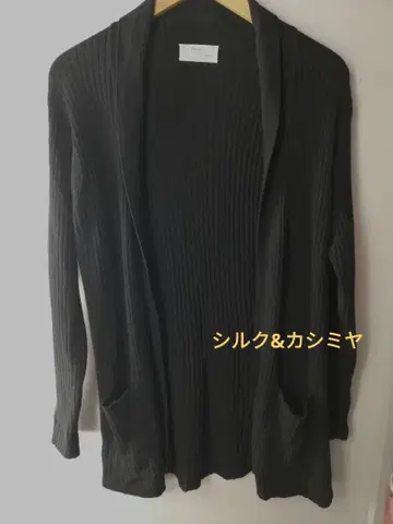 pearls&cashmere 실크&캐시미어 가디건