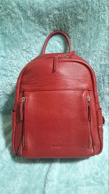 BARCOS 백팩 가죽 빨간색