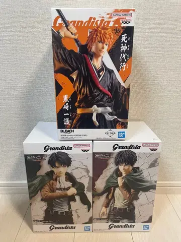 Grandista 피규어 세트 쿠로사키 이치고 엘렌 리바이