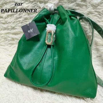 [ 미사용 택 포함 ] 이아파피요네 복조리백 원숄더 소가죽 그린