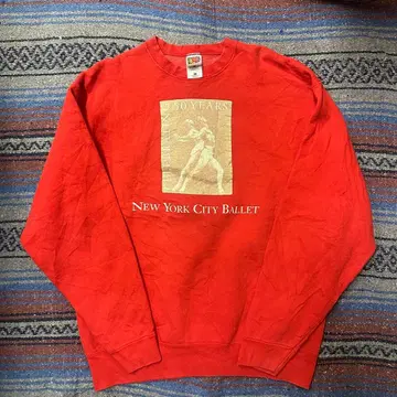 Fruit of the Loom 빨간색 맨투맨 XL New York