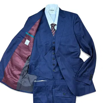 컨디션 최상 폴스미스 현행 쓰리피스 수트 실크 제냐 원단 L 사이즈