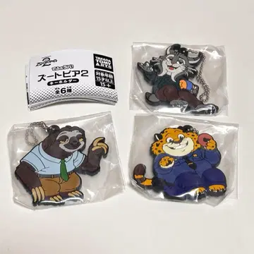 주토피아2 러버 키링 파우버드 플래시 크로우하우저