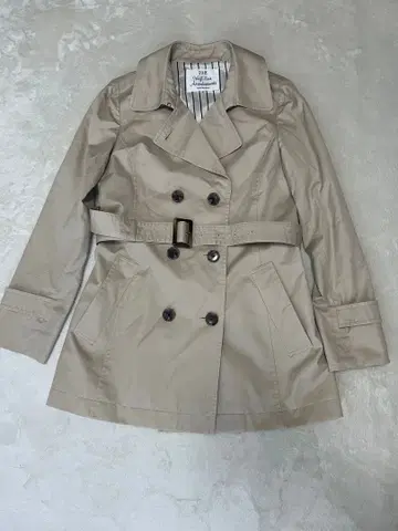 23구 숏 트렌치코트 베이지