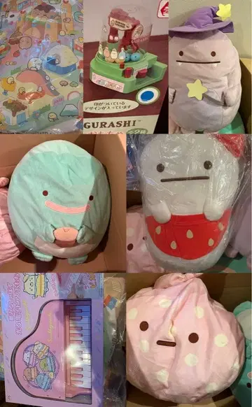 160사이즈 스미코구라시 봉제 인형 전자 피아노 뽑기 게임 묶음 판매