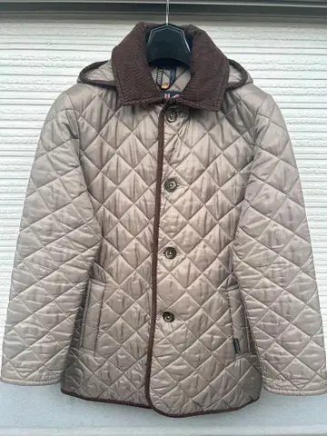 라벤햄 LAVENHAN 베이지 퀼팅 자켓 덴스턴