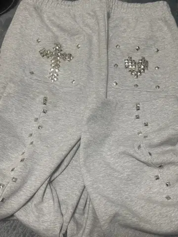 유니클로 C 맨투맨 와이드 팬츠 긴 길이 맨투맨 십자가 y2k 그런지