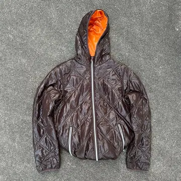 CONVERSE 퀼팅 자켓 광택 그런지 시크 스타일 구제 의류