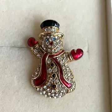 MONET 스노우맨 브로치#2042