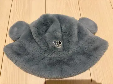 디즈니 버킷햇 미키 복슬복슬 모자 파랑