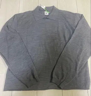 6 로크 니트 폴로 풀오버 그레이