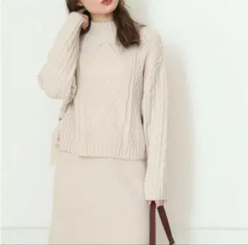 새상품 리랜드트루 케이블 니트 셋업