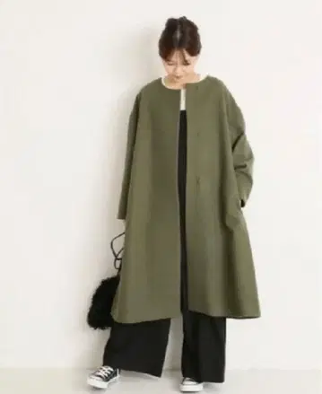 JOURNAL STANDARD 저널 스탠다드 멜톤 플레어 코트