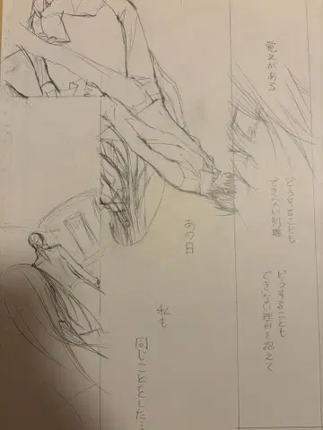 뱀파이어 기사 친필 원고 하채 히노 마츠리