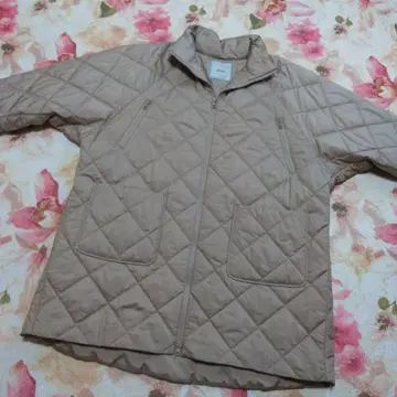 Leilian 베이지 계열 퀼팅 코트 13+ 빅 사이즈