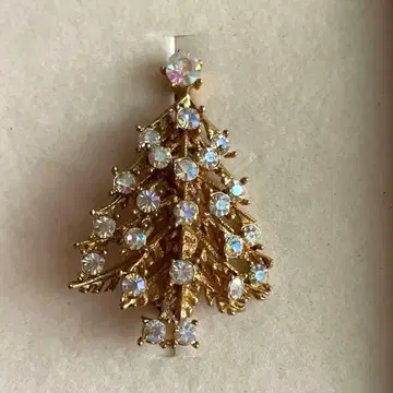 크리스마스 트리 브로치 오로라 스톤 #2043